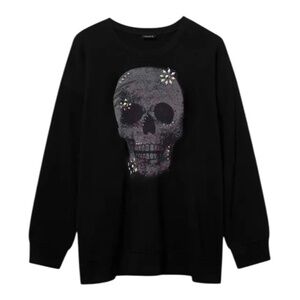 TORRID Skull Classic Fit Cozy Fleece Embellished Sweatshirt NWT Size 3X